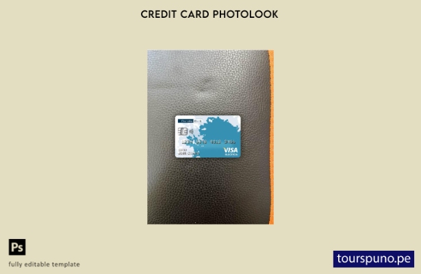 Listo para imprimir Plantilla frontal de aspecto fotográfico de tarjeta electr 5